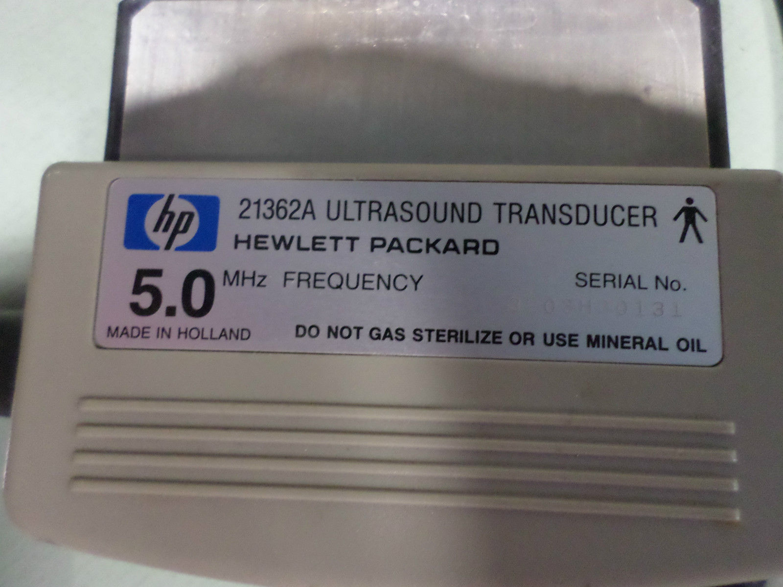 a close up of a label on a machine