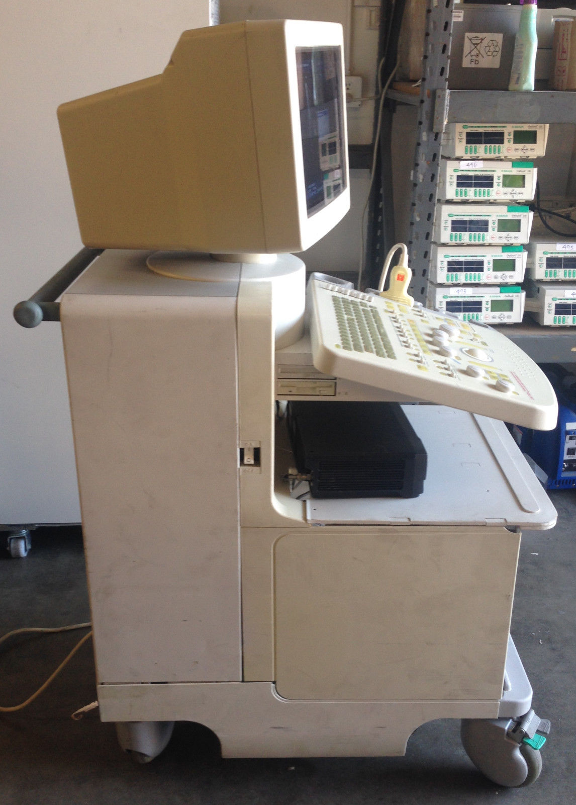 Hitachi EUB-6000 Ultrasound Machine Scanner with Foot Pedal and Recorder DIAGNOSTIC ULTRASOUND MACHINES FOR SALE