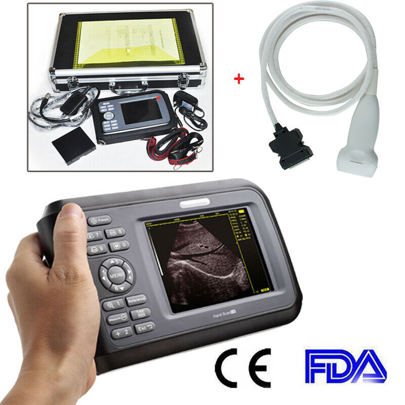 Digital 5.5 inch Handheld Ultrasound Scanner Machine+Linear Probe For Human Use DIAGNOSTIC ULTRASOUND MACHINES FOR SALE