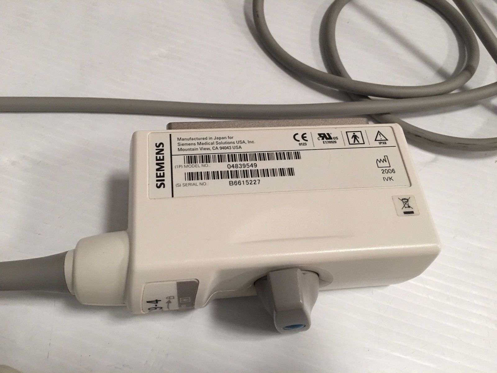 Siemens EC9-4 Ultrasound Probe DIAGNOSTIC ULTRASOUND MACHINES FOR SALE