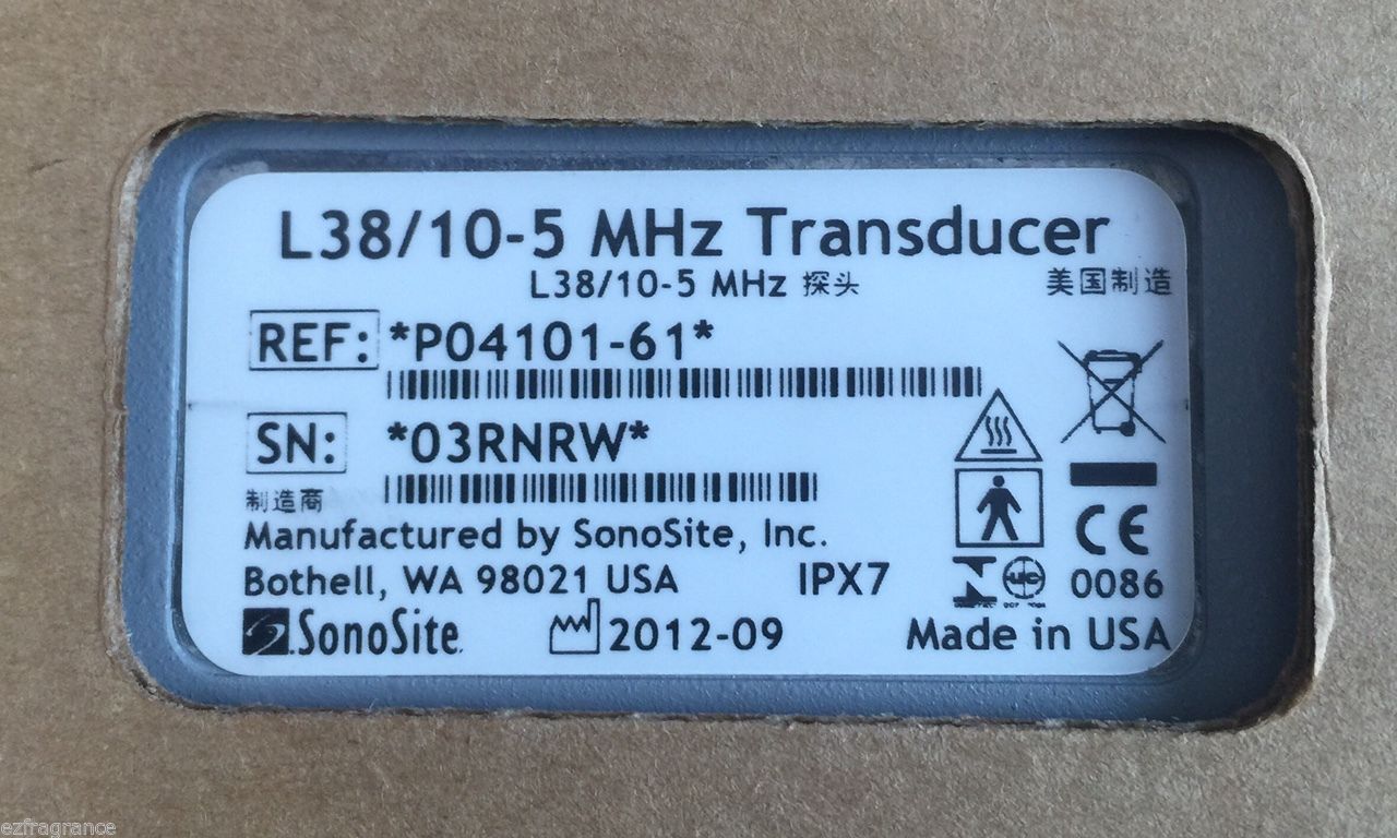 SonoSite L38 /10-5 MHZ ULTRASOUND PROBE TRANSDUCER REF# P04101-61 New in box DIAGNOSTIC ULTRASOUND MACHINES FOR SALE