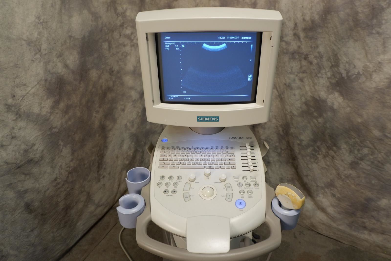 Siemens Sonoline G20 Ultrasound With C5-2 Probe & Sony UP-897MD DIAGNOSTIC ULTRASOUND MACHINES FOR SALE