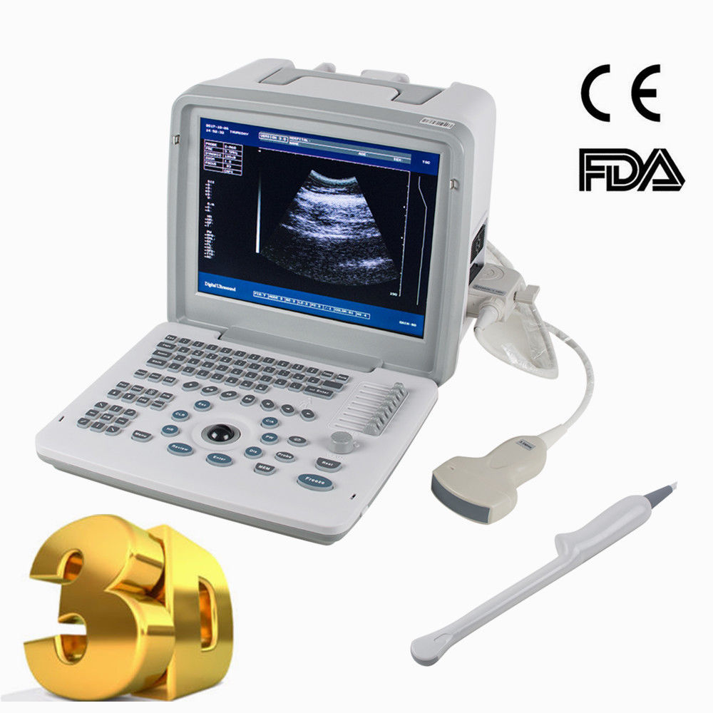 Clear Digital 3D Portable Ultrasound Scanner Machine Convex +Transvaginal Probes 190891598462 DIAGNOSTIC ULTRASOUND MACHINES FOR SALE