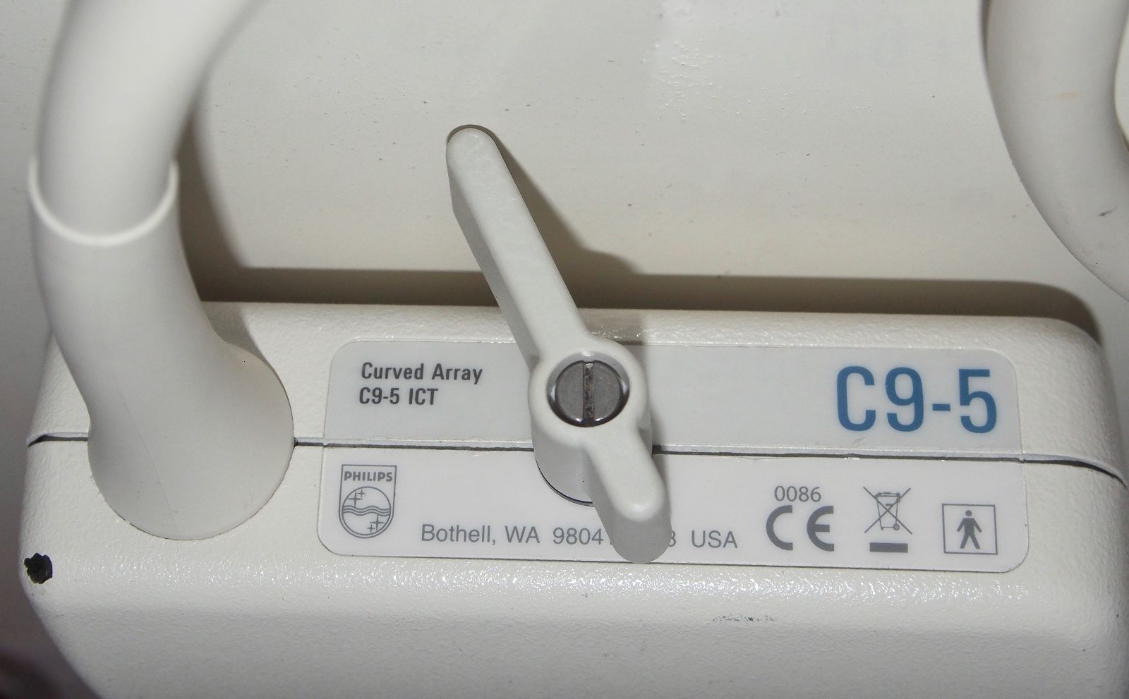 closeup of probe label