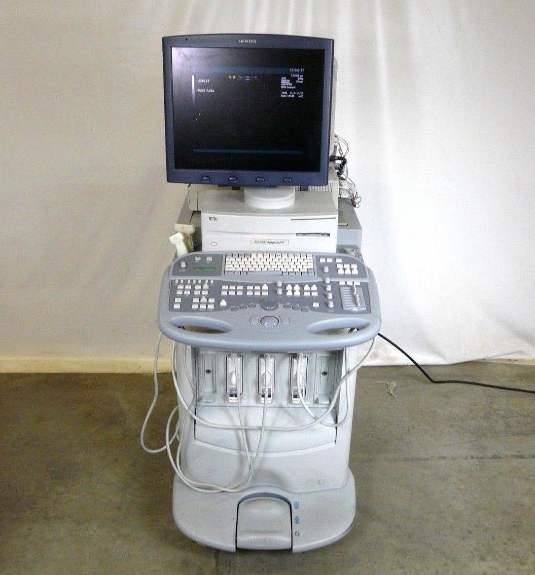 Siemens Acuson Sequoia 512 Ultrasound System w/ 2 Transducer 15L8 15L8w Medical DIAGNOSTIC ULTRASOUND MACHINES FOR SALE