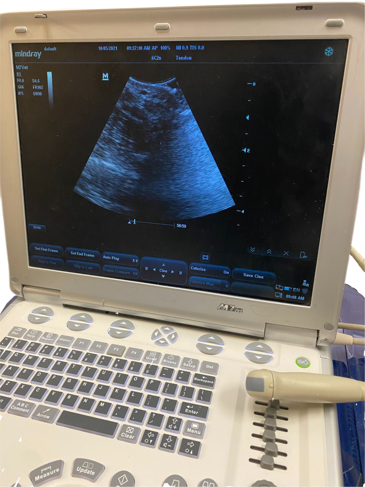 MINDRAY M7Vet Veterinary Ultrasound & 6C2s micro convex probe for small animals DIAGNOSTIC ULTRASOUND MACHINES FOR SALE