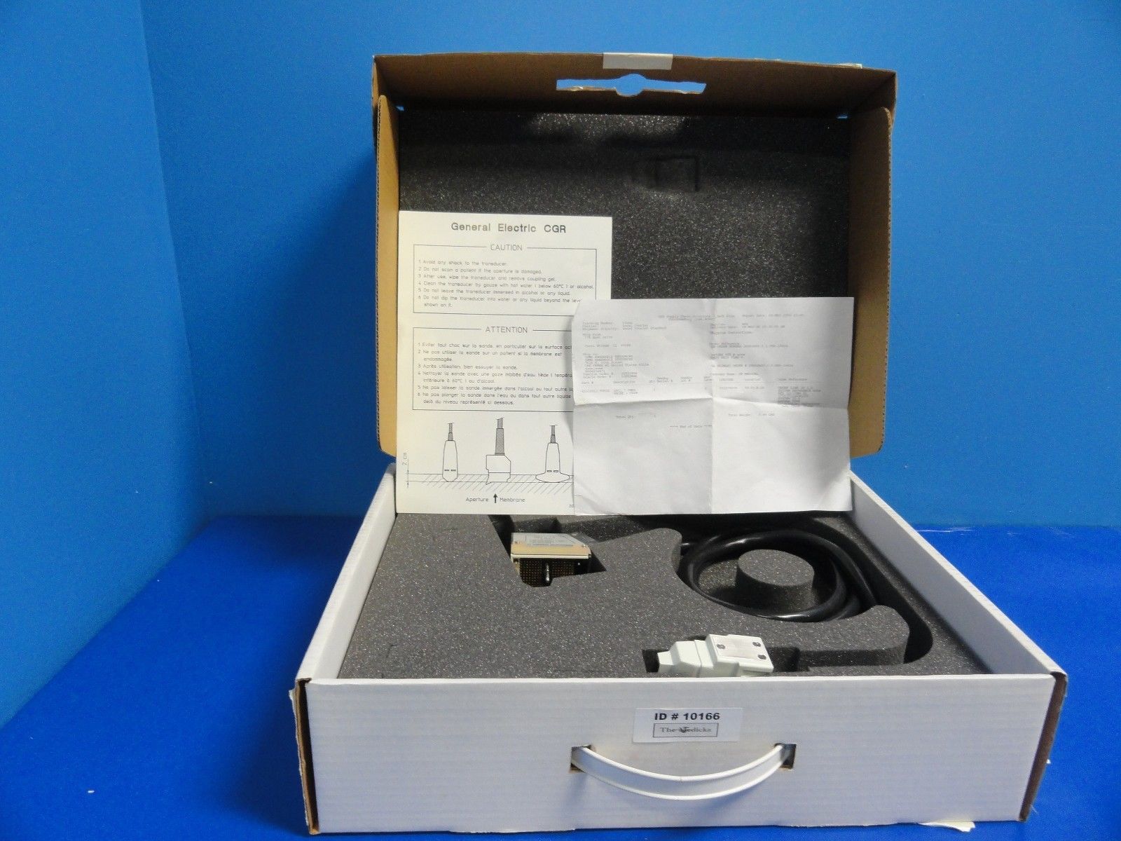 GE Thomson Microsonics SAT L 7.5 P/N 45310011 Linear Array 7.5 MHz Probe 10166 DIAGNOSTIC ULTRASOUND MACHINES FOR SALE