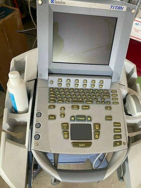 2008 Sonosite Titan Ultrasound system with Docking cart 19" Monitor DIAGNOSTIC ULTRASOUND MACHINES FOR SALE