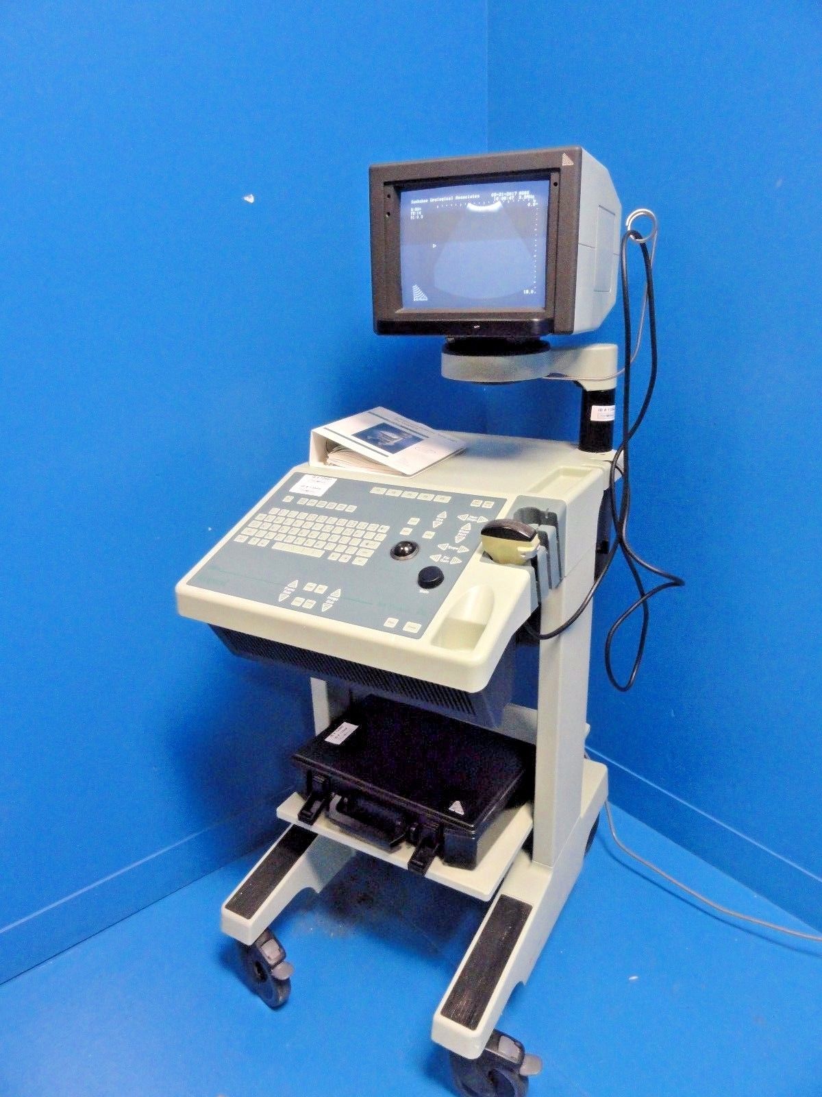 BK Medical Leopard 2001 Ultrasound W/ 8565 Convex Probe & Manual ~13544 DIAGNOSTIC ULTRASOUND MACHINES FOR SALE