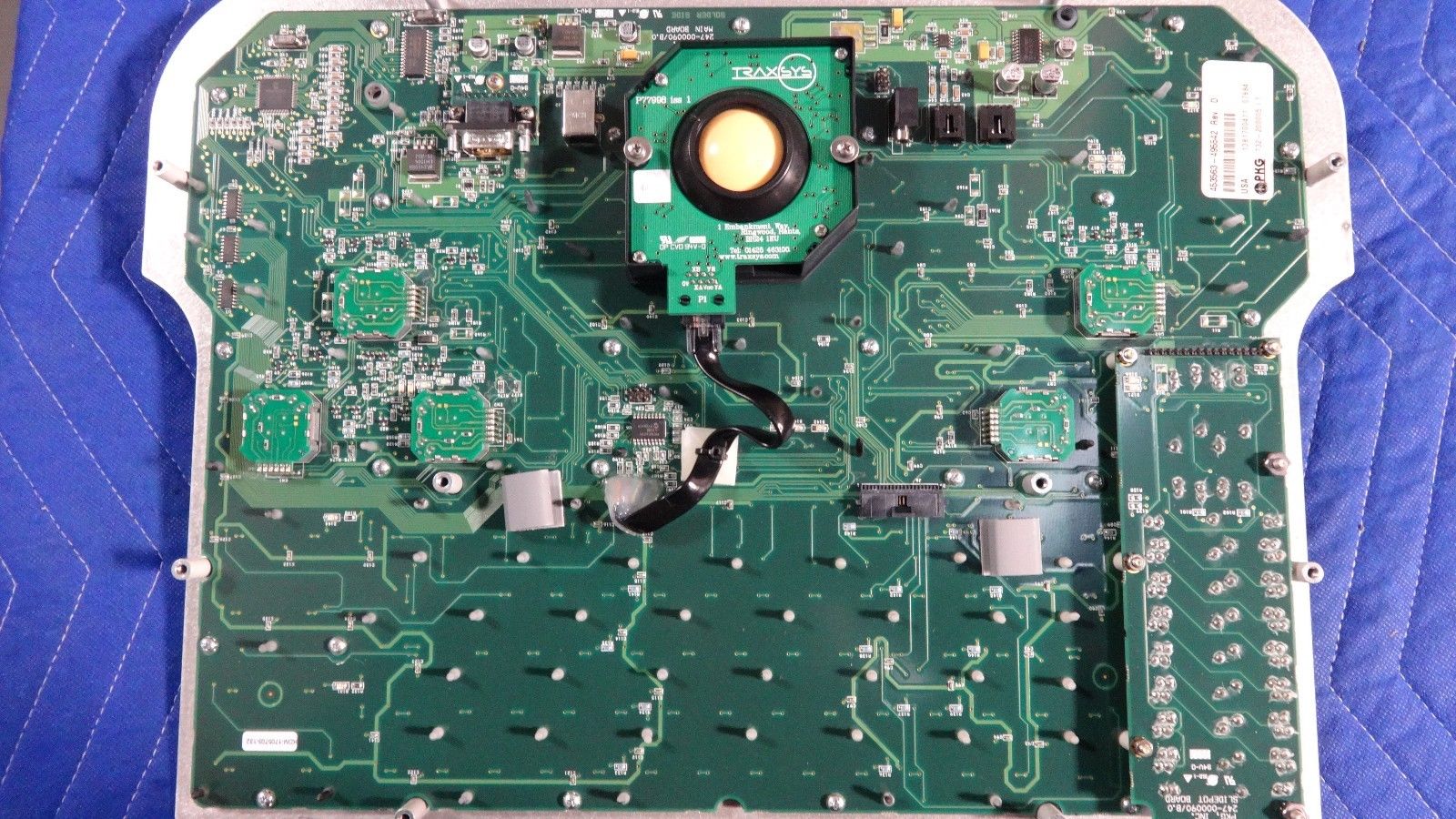 a close up of a computer circuit board