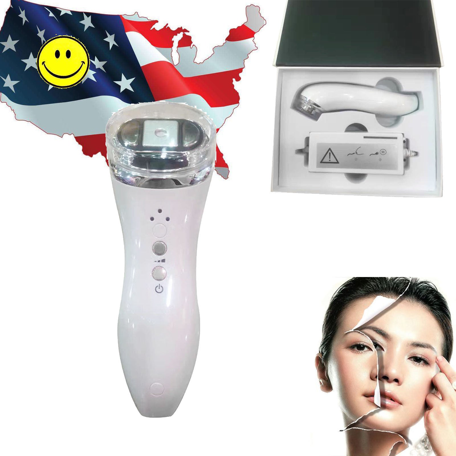 US Shipping High Intensity Focused Ultrasound Ultrasonic HIFU/RF LED Facial tool 190891534590 DIAGNOSTIC ULTRASOUND MACHINES FOR SALE