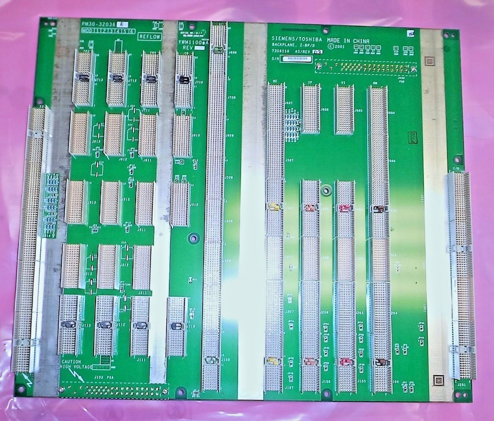 Siemens Antares Ultrasound Back Plane Board (PN: 07306116) DIAGNOSTIC ULTRASOUND MACHINES FOR SALE