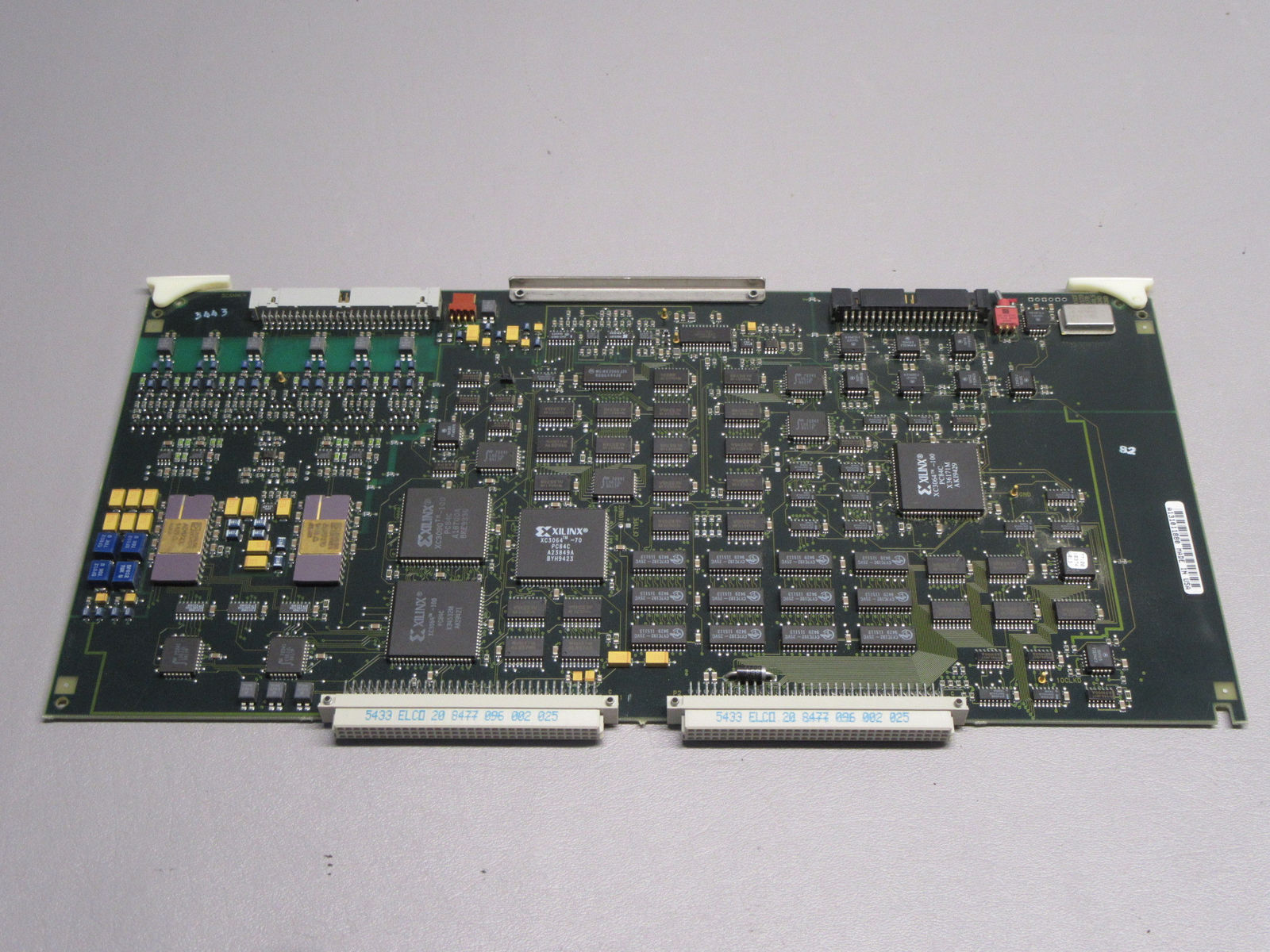 a close up of a computer board with many different components