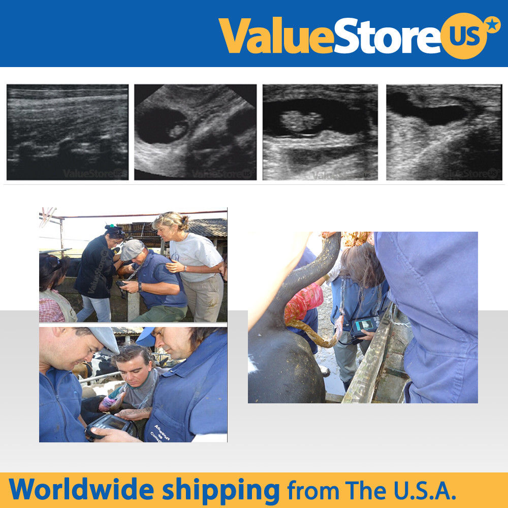 Portable Ultrasound Scanner with 7.5 MHz Rectal Probe for Cow, Horse & Cattle. DIAGNOSTIC ULTRASOUND MACHINES FOR SALE