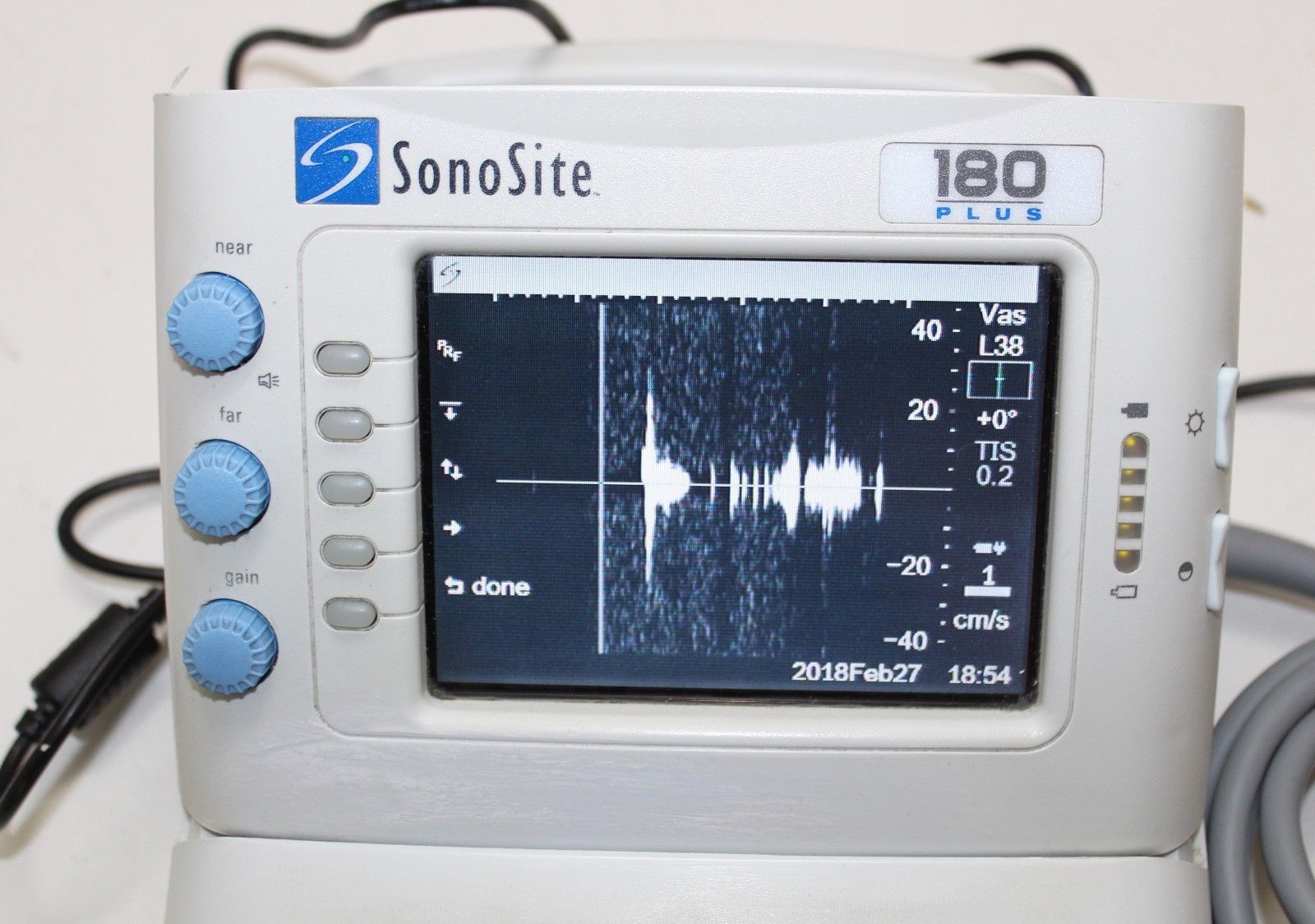 Sonosite 180 Plus Ultrasound with L38 10-5 Mhz probe DIAGNOSTIC ULTRASOUND MACHINES FOR SALE