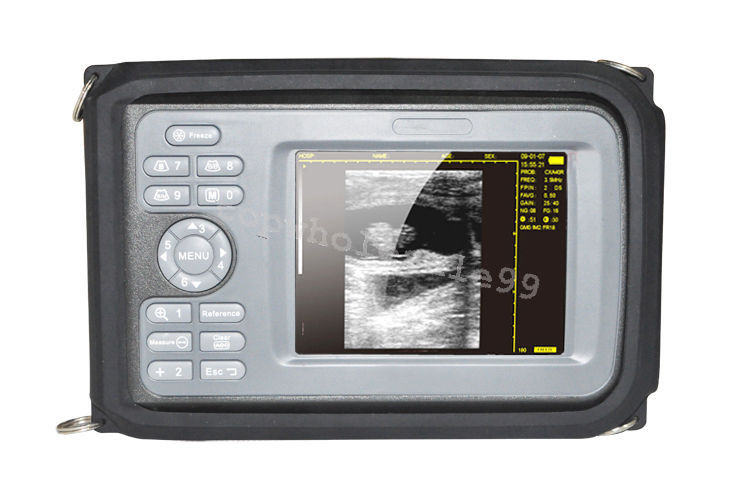 5” Pocket Veterinary Digital Ultrasound Scanner Machine+4.0 MHz Rectal Probe CE DIAGNOSTIC ULTRASOUND MACHINES FOR SALE