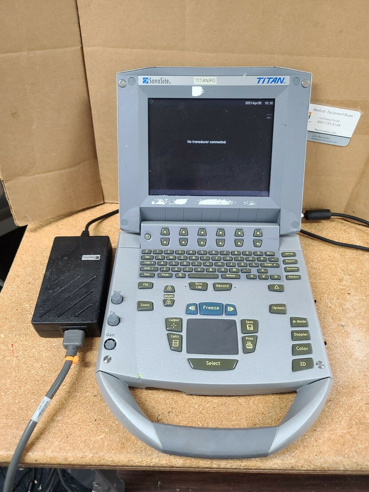 SONOSITE Titan Ultrasound unit with C60x/5-2 Convex Transducer as pictured DIAGNOSTIC ULTRASOUND MACHINES FOR SALE