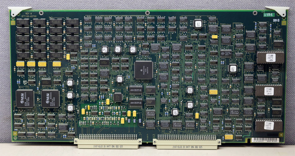a close up of a computer circuit board