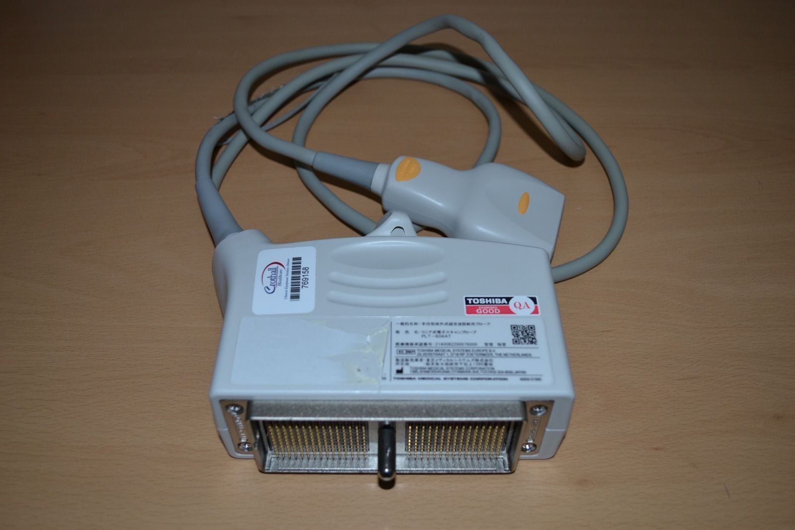 Toshiba Aplio 500 PLT-604AT 6 MHz Linear Transducer for Peripheral Vascular DIAGNOSTIC ULTRASOUND MACHINES FOR SALE