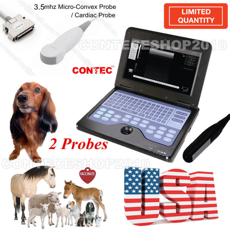 VET Veterinary portable laptop Ultrasound Scanner Machine, 2 Probes, USA Seller 658126923446 DIAGNOSTIC ULTRASOUND MACHINES FOR SALE