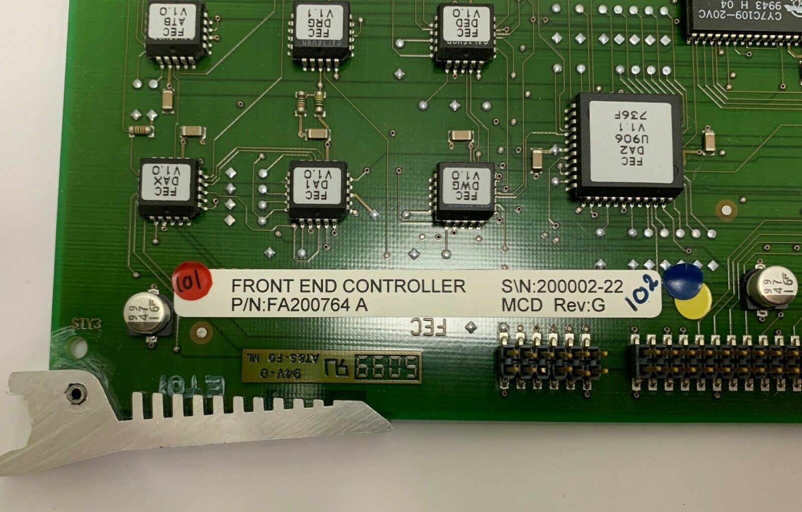 GE ULTRASOUND VIVID 3 Front  End Controller Board FA200764-I/FA302009 REV H DIAGNOSTIC ULTRASOUND MACHINES FOR SALE