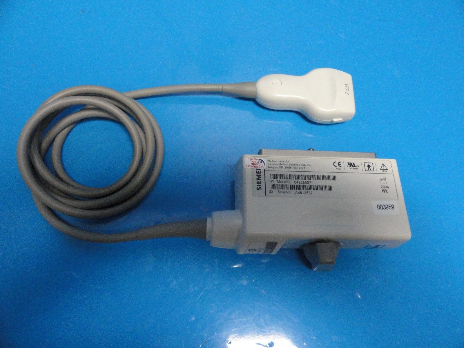 Siemens VF7-3 Linear 38mm P/N 04839507 Ultrasound Transducer for Antares ~ 11851 DIAGNOSTIC ULTRASOUND MACHINES FOR SALE