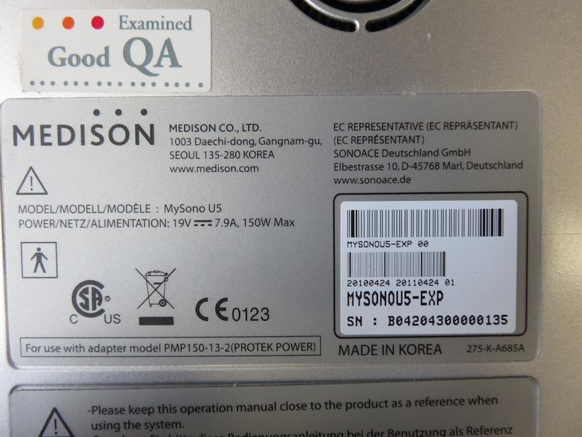 NEW Samsung Medison MySono U5 3D/4D Ultrasound Machine With All Parts Probe DIAGNOSTIC ULTRASOUND MACHINES FOR SALE