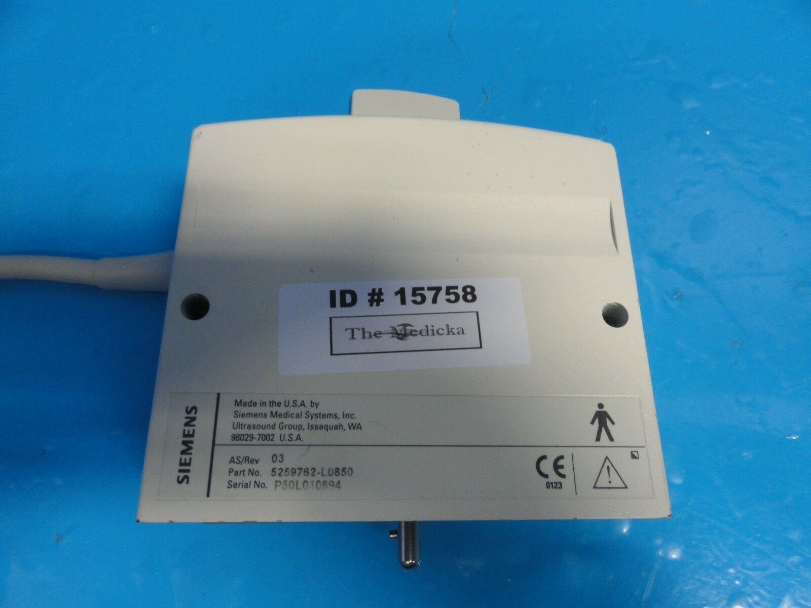 Siemens 5.0HDPL40 Linear Array Ultrasound Transducer for Sonoline Elegra ~15758 DIAGNOSTIC ULTRASOUND MACHINES FOR SALE