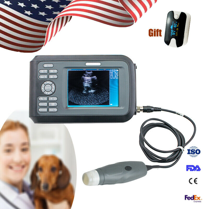 5.5'' Digital Veterinary Ultrasound Scanner Machine for Pregnancy Animal+Probe DIAGNOSTIC ULTRASOUND MACHINES FOR SALE