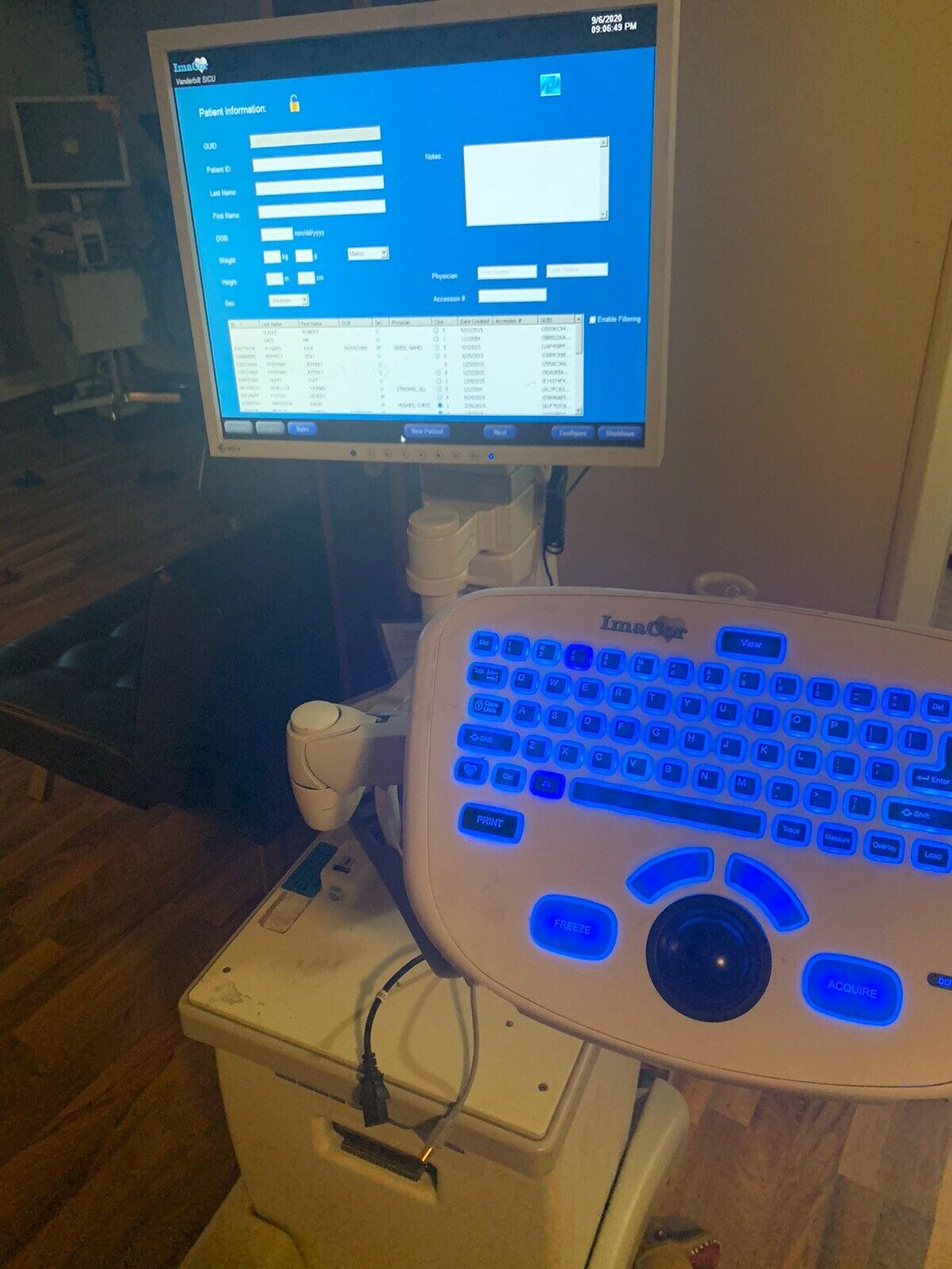 ImaCor Hemodynamic Ultrasound Machine Zura-1000 System DIAGNOSTIC ULTRASOUND MACHINES FOR SALE