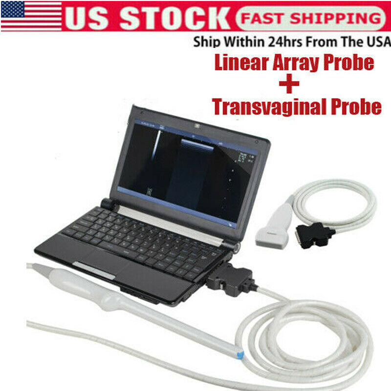 Pro Digital Laptop Ultrasound Machine Linear Array Probe + Transvaginal Probe DIAGNOSTIC ULTRASOUND MACHINES FOR SALE