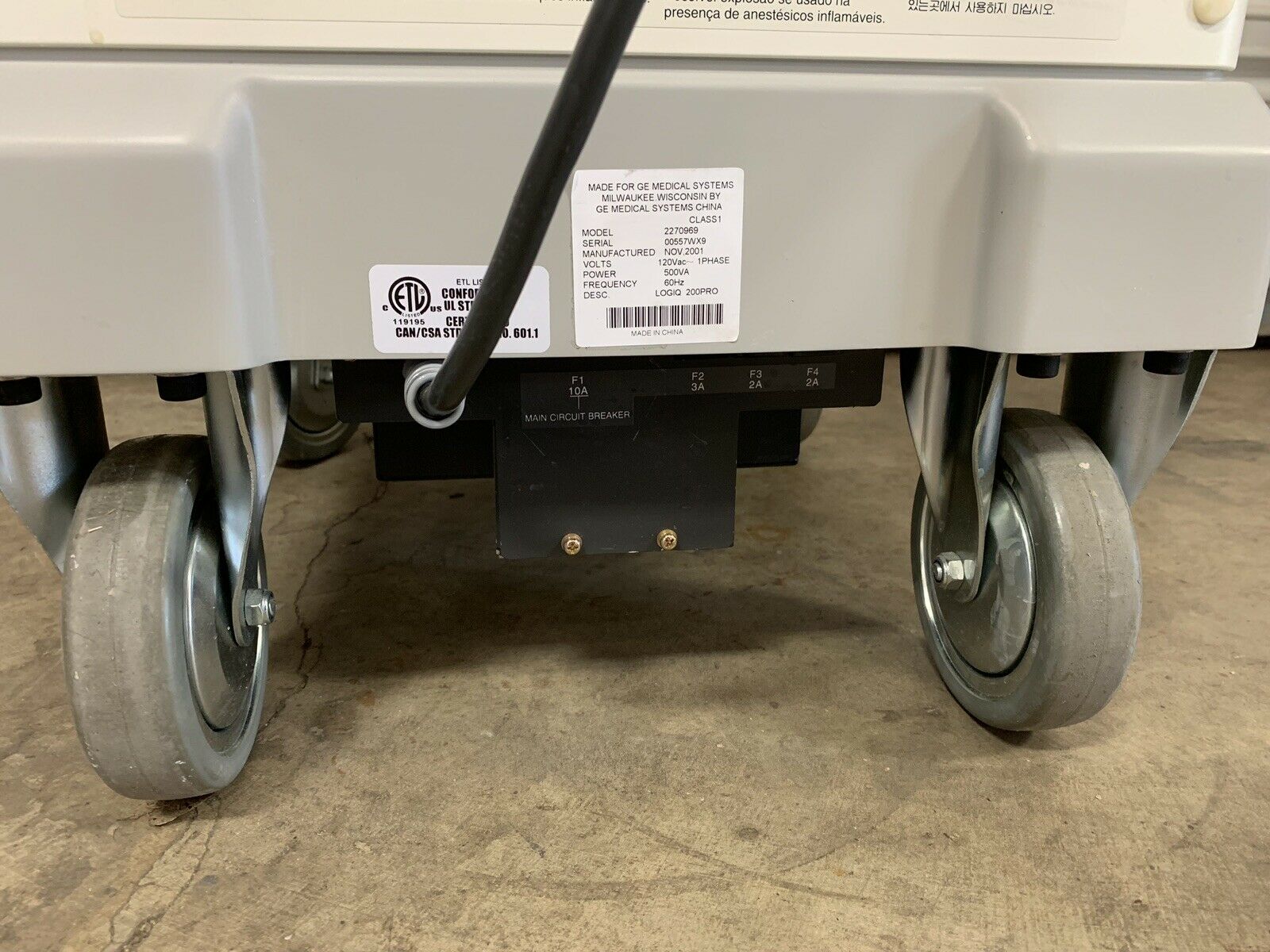 GE Pro Series Ultrasound Machine 2270969 w/ MTZ & 3Cb Probes Transducers DIAGNOSTIC ULTRASOUND MACHINES FOR SALE