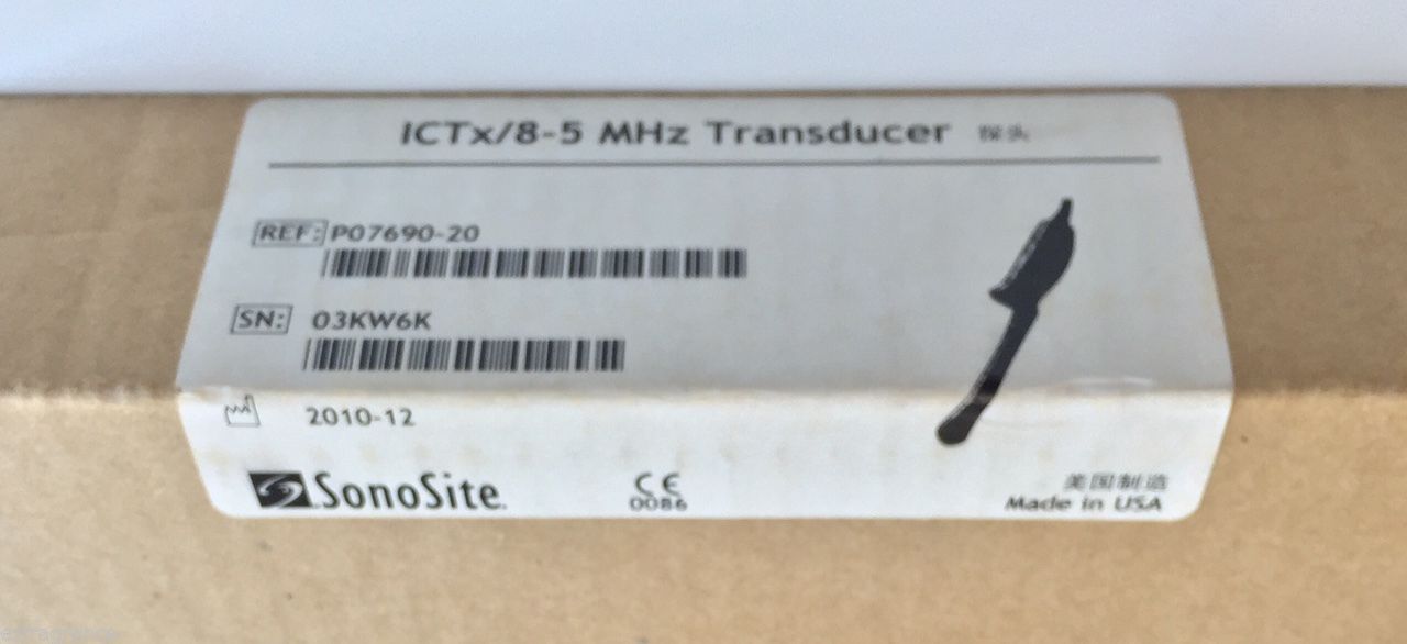 SonoSite ICTx/8-5 MHz.Gynecology,Obstetric ULTRASOUND TRANSDUCER REF# P07690-20 DIAGNOSTIC ULTRASOUND MACHINES FOR SALE