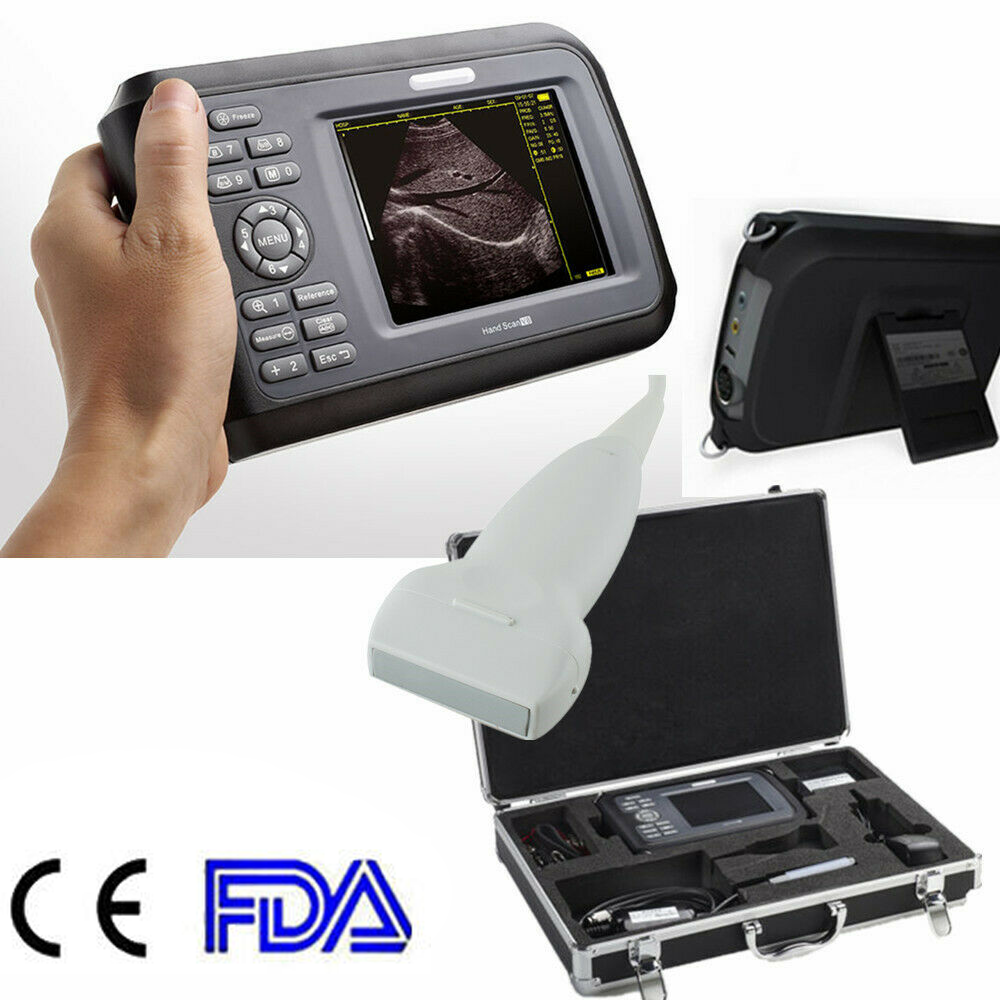 Digital 5.5 inch Handheld Ultrasound Scanner Machine+Linear Probe For Human Use DIAGNOSTIC ULTRASOUND MACHINES FOR SALE