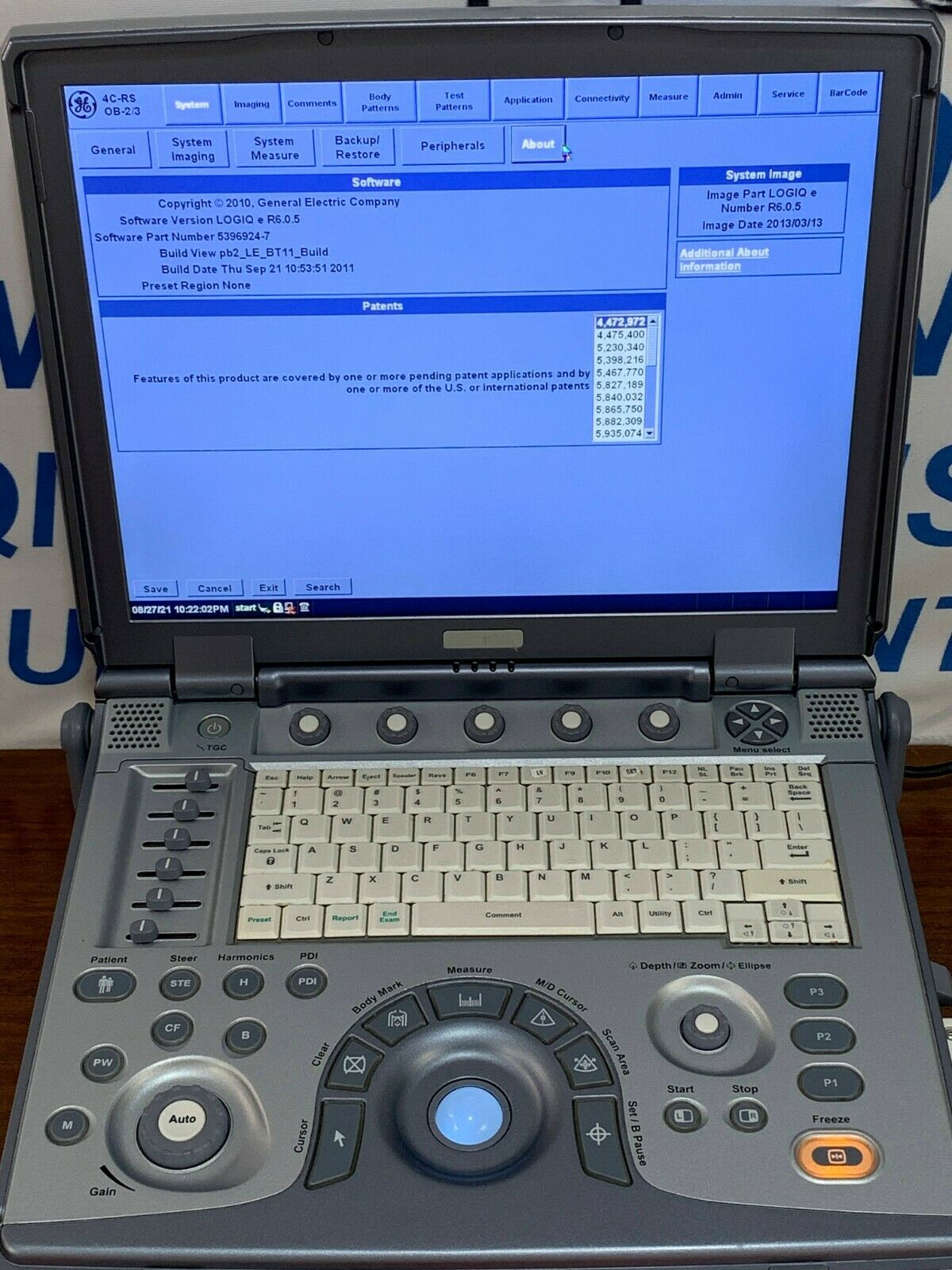 GE LOGIQ E BT11 ULTRASOUND (DOM 2011) WITH 1 TRANSDUCER INCLUDED DIAGNOSTIC ULTRASOUND MACHINES FOR SALE