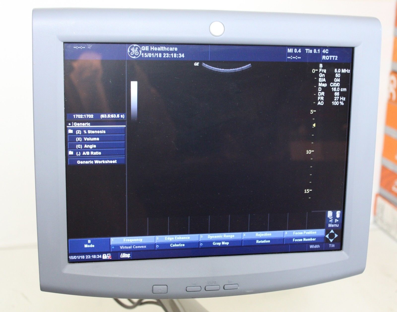 GE Logiq P5 Ultrasound System with 2 Probes DIAGNOSTIC ULTRASOUND MACHINES FOR SALE