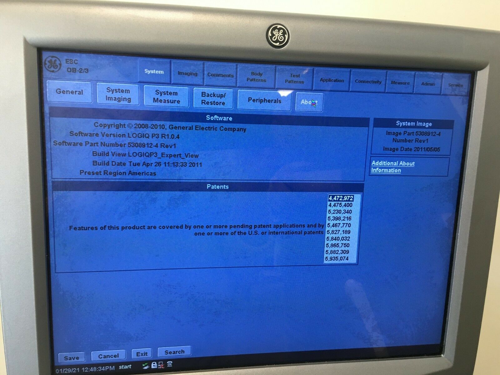 GE LOGIQ P3 Ultrasound R1.0.4 W/2 Probes 4C 2401359 E8C 2297883 Sony Printer DIAGNOSTIC ULTRASOUND MACHINES FOR SALE