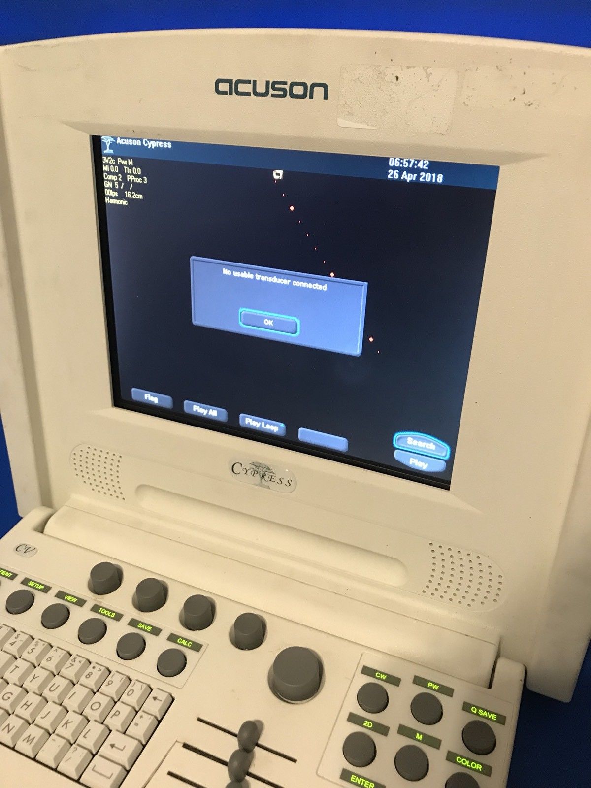 SIEMENS  Acuson Cypress Ultrasound Machine DIAGNOSTIC ULTRASOUND MACHINES FOR SALE