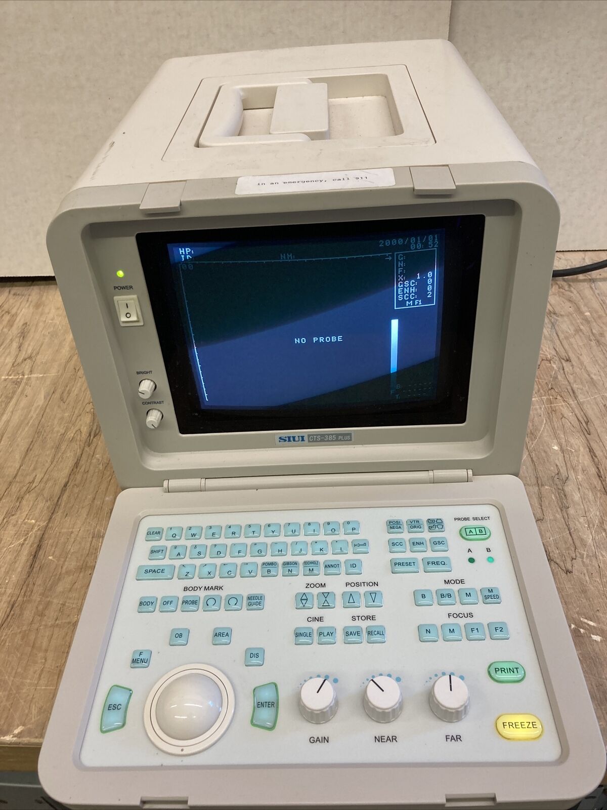 SIUI Portable Ultrasound Model CTS-385 PLUS DIAGNOSTIC ULTRASOUND MACHINES FOR SALE