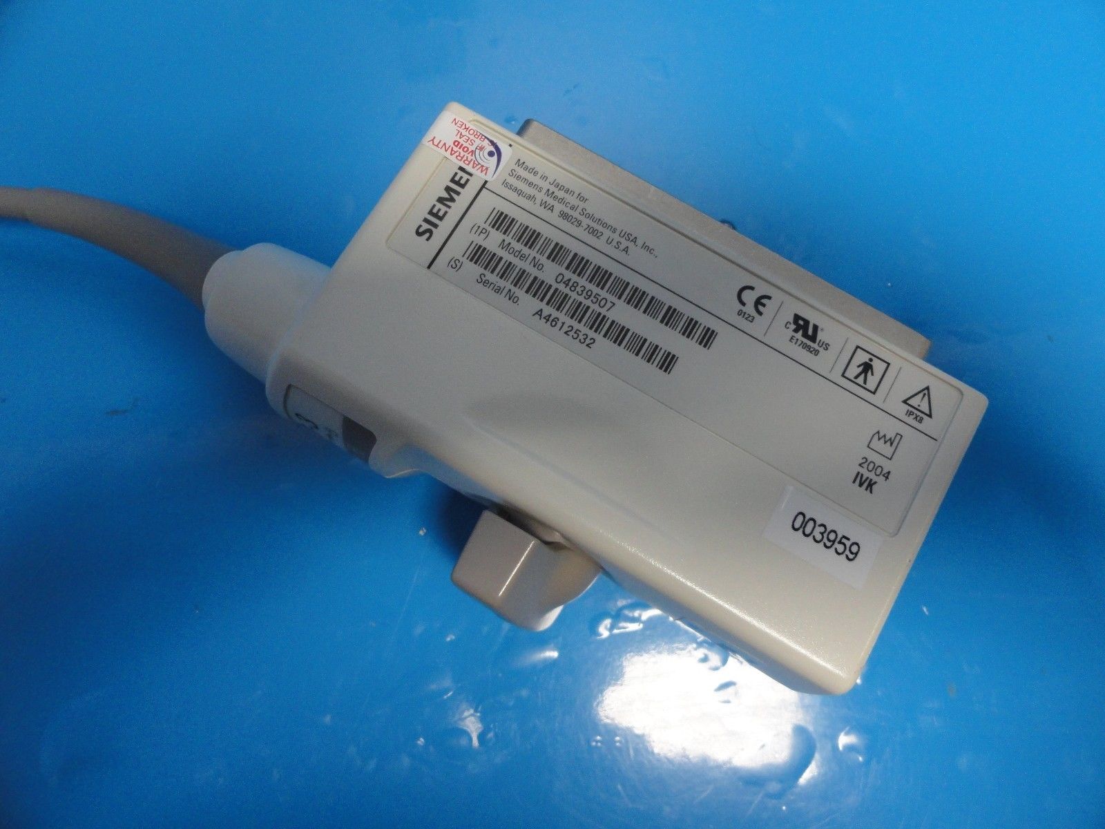 Siemens VF7-3 Linear 38mm P/N 04839507 Ultrasound Transducer for Antares ~ 11851 DIAGNOSTIC ULTRASOUND MACHINES FOR SALE