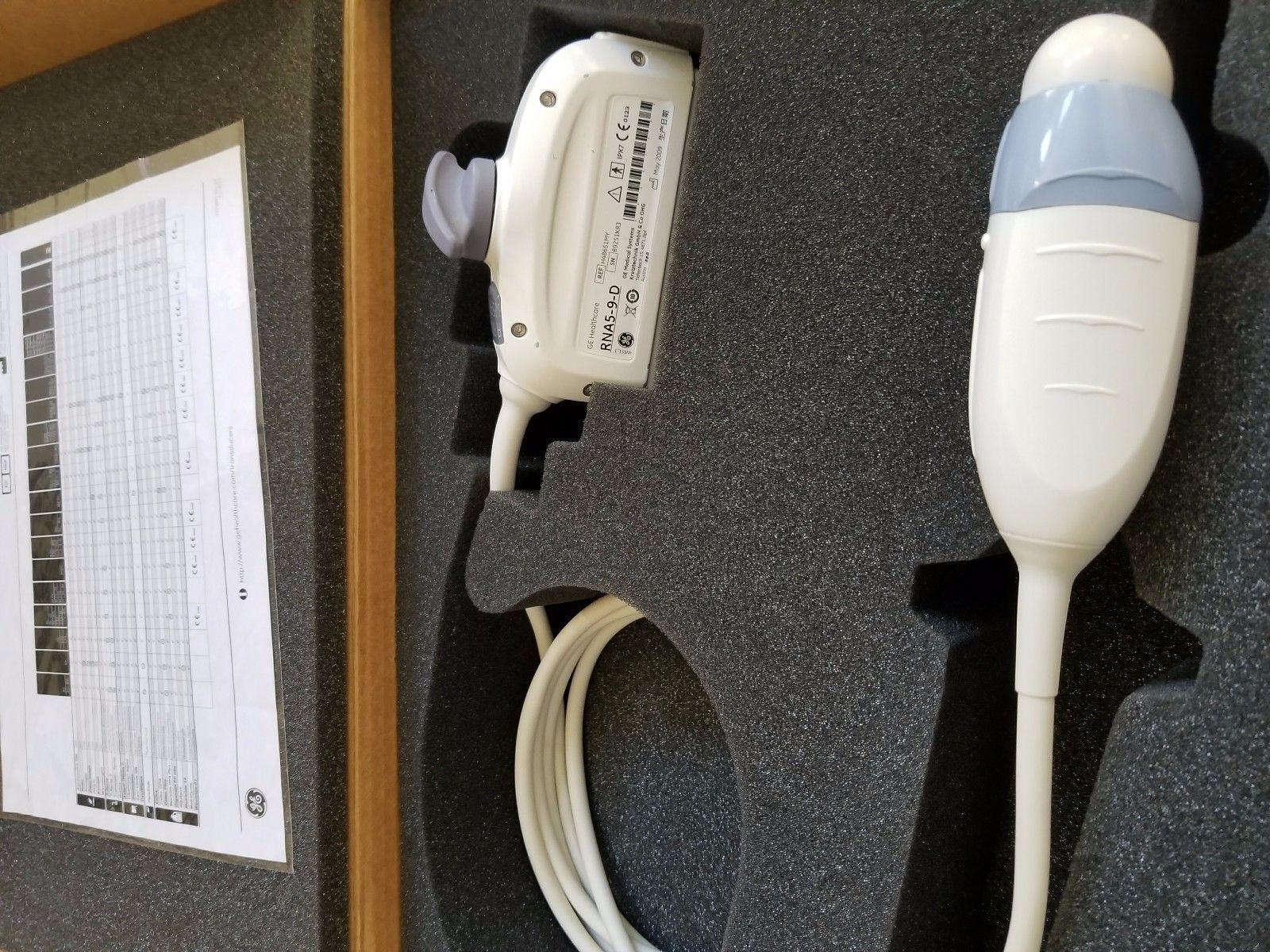 GE RNA5-9-D Ultrasound Probe / Transducer DIAGNOSTIC ULTRASOUND MACHINES FOR SALE