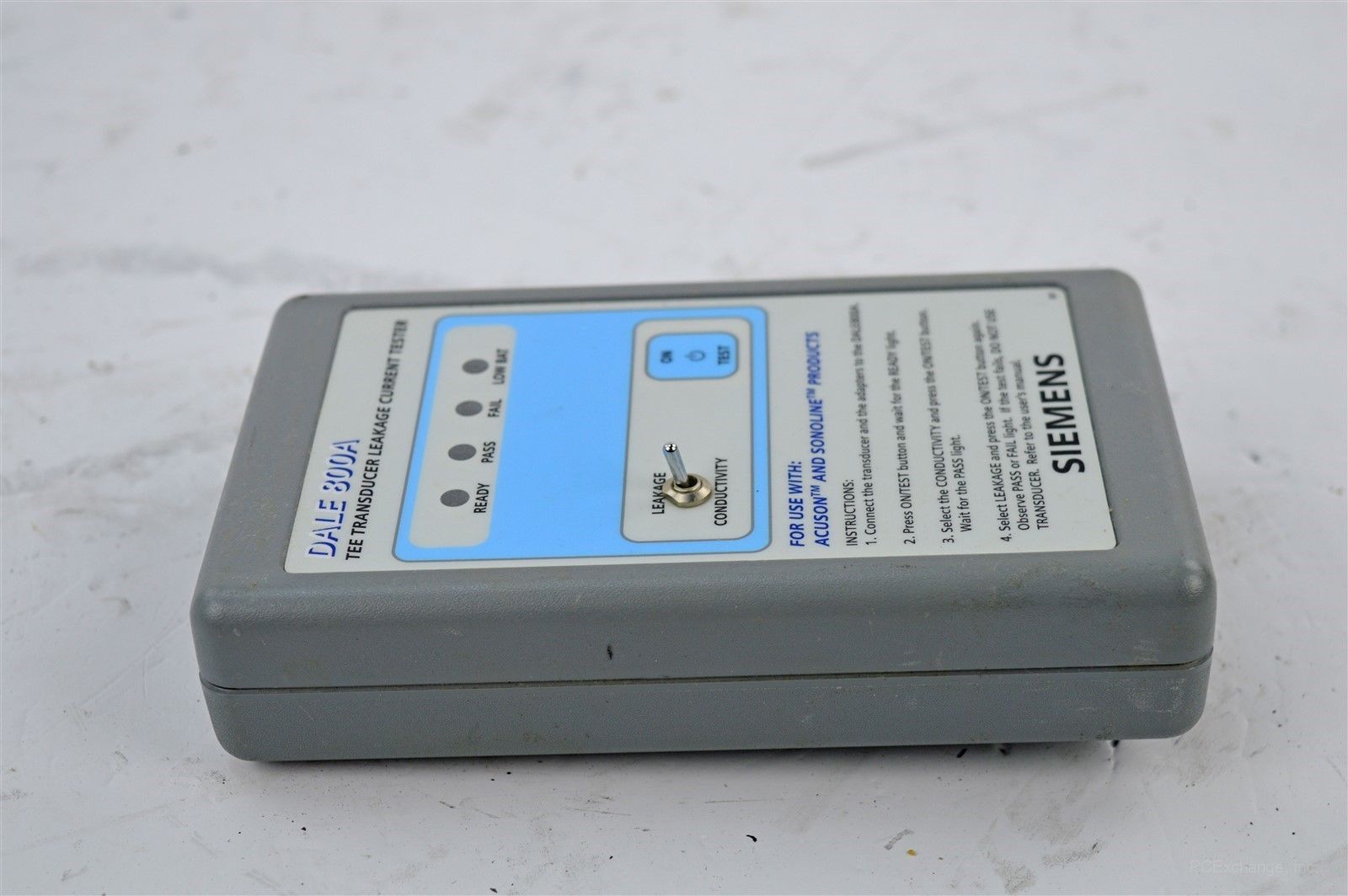 Siemens DALE 800A Tee Ultrasound Transducer Leakage Current Tester Acuson DIAGNOSTIC ULTRASOUND MACHINES FOR SALE