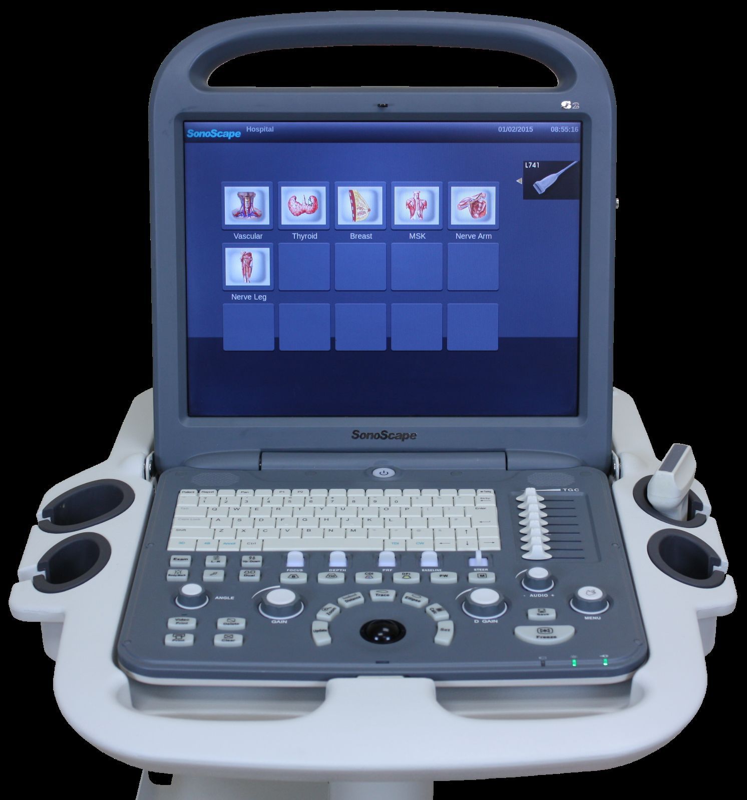 Used SonoScape S2 with Linear Array Probe L741 Excellent Condition,MSK,Vascular DIAGNOSTIC ULTRASOUND MACHINES FOR SALE