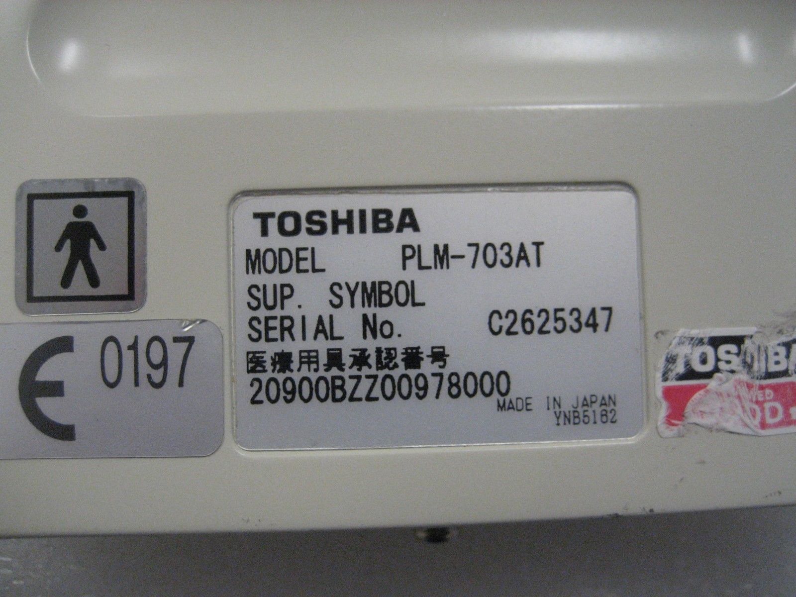 TOSHIBA PLM-703AT Linear Ultrasound Probe.(works good ) DIAGNOSTIC ULTRASOUND MACHINES FOR SALE