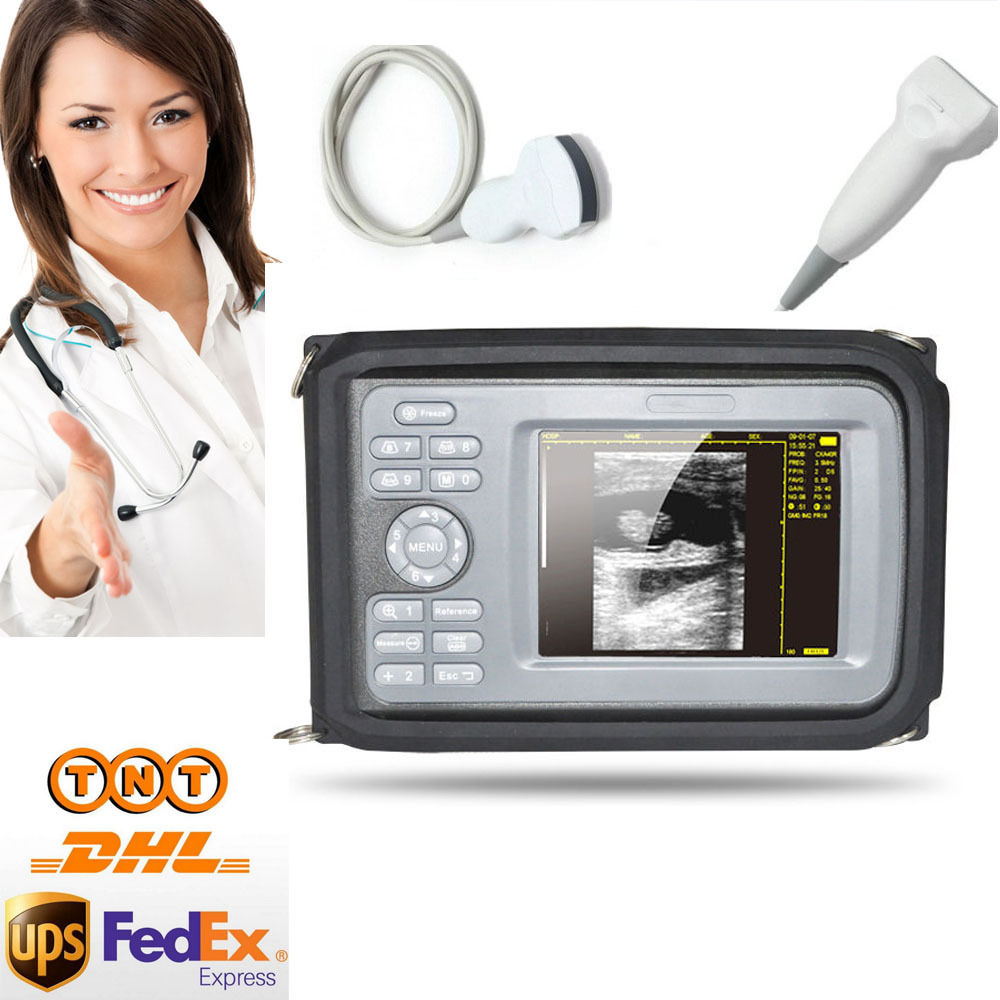 5.5 "  Digital Ultrasound Scanner Convex + Linear 2 probe  Human Fast + Box 190891433428 DIAGNOSTIC ULTRASOUND MACHINES FOR SALE