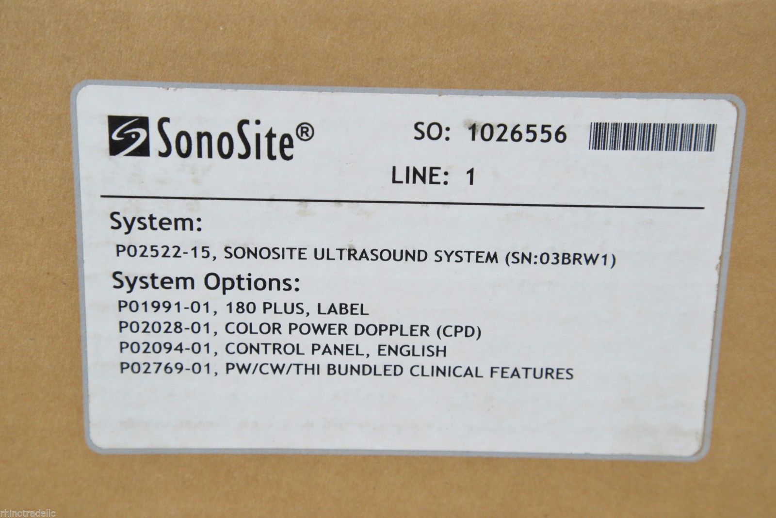 SonoSite 180 Plus Ultrasound System w/ C15, C60, L38 Transducers Sealed in box! DIAGNOSTIC ULTRASOUND MACHINES FOR SALE