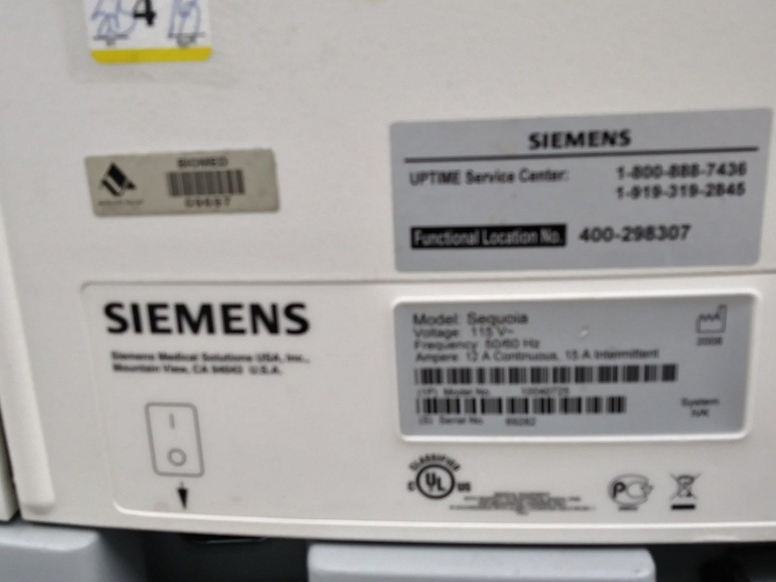 SIEMENS ACUSON ULTRASOUND SYSTEM SEQUOIA C512 FLAT MONITOR. No probes. DIAGNOSTIC ULTRASOUND MACHINES FOR SALE