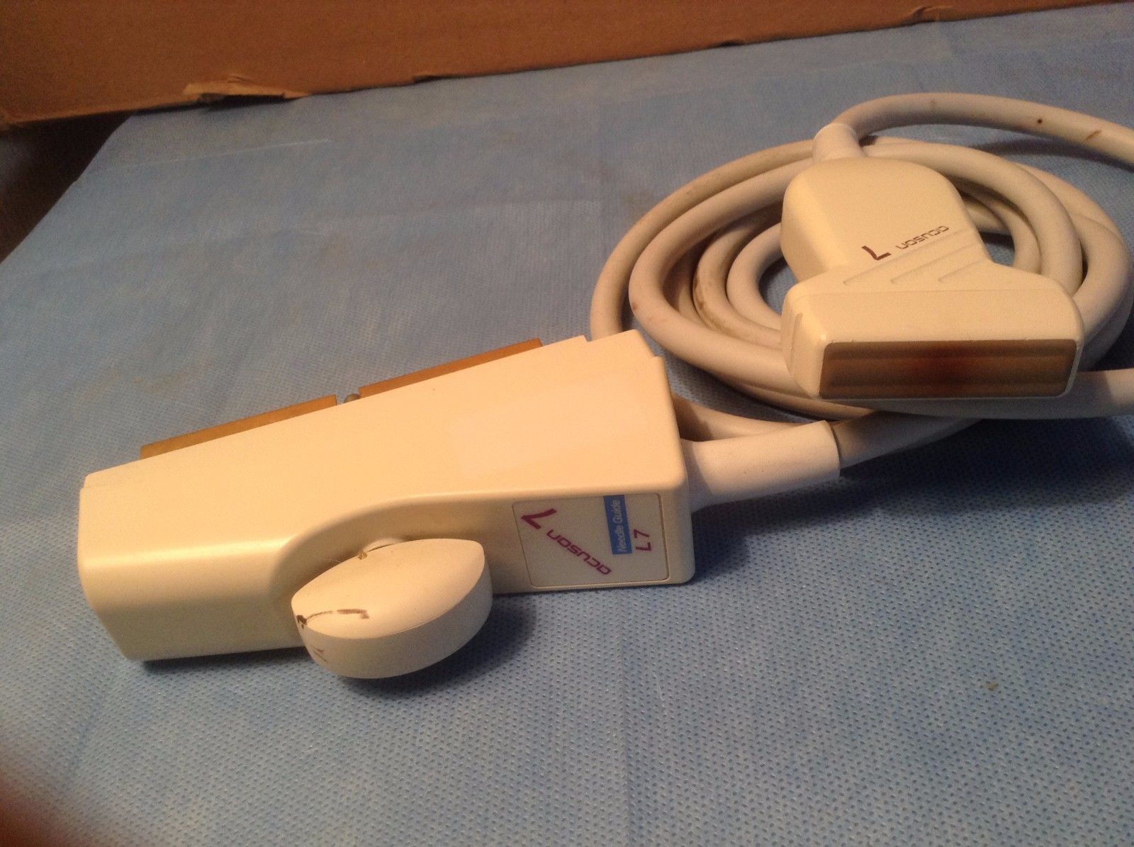 ACUSON ULTRASOUND PROBE L7 FROM WORKING ENVIRONMENT GOOD CONDITION CLEAN DIAGNOSTIC ULTRASOUND MACHINES FOR SALE