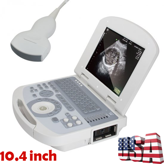 10.4inch Portable Digital Medical Laptop Ultrasound Scanner Machine+Convex probe DIAGNOSTIC ULTRASOUND MACHINES FOR SALE