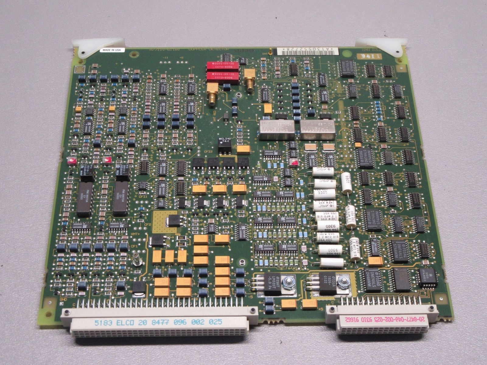 a close up of a computer board with many different components